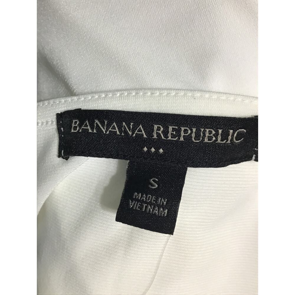 Banana Republic Cream Sheer Sleeveless Tank Top Size SM - Picture 7 of 9